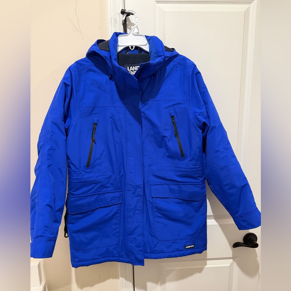 Lands' End Women's Squall Waterproof Insulated Parka Size‎ 10-12 (M)